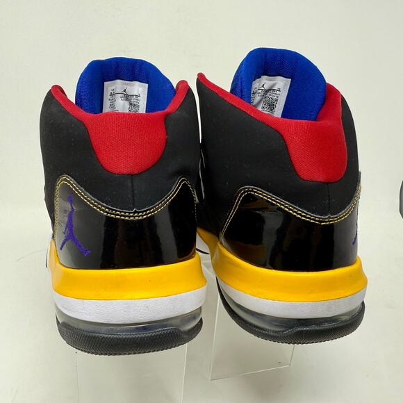 Nike Air Jordan Aura Rivals Basketball Shoe Mens 8 1/2 Black S1525 Sturdy Sporty - Picture 8 of 16